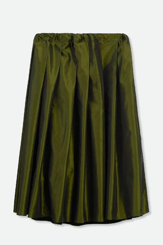 PLEATED SKIRT WITH ADJUSTABLE DRAWSTRING