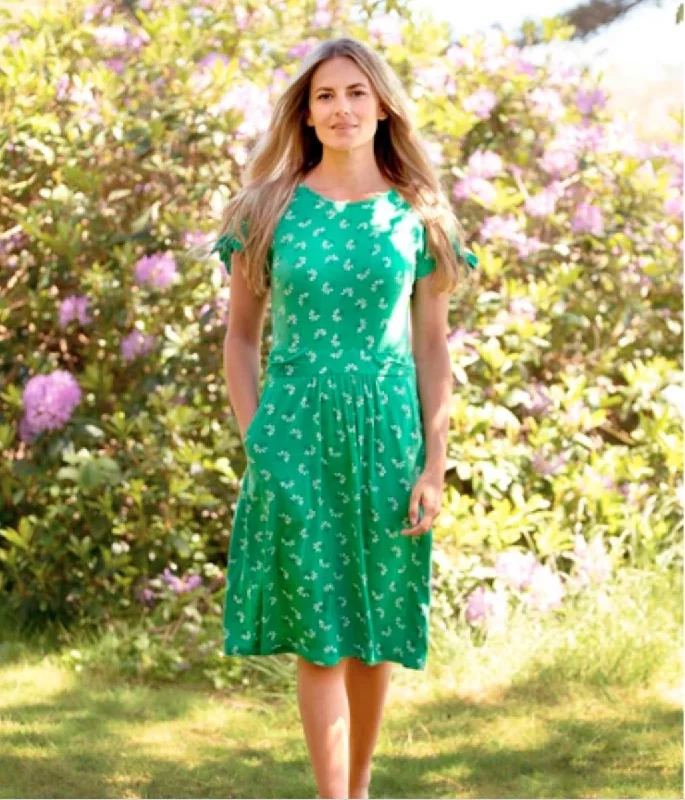 Brakeburn Green Eva Jersey Dress