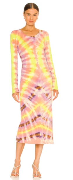 Fitted Tie Dye Dress