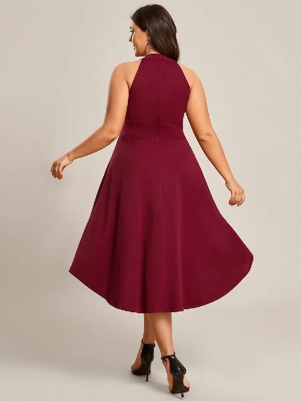 Halter Sleeveless Midi Wholesale Cocktail Dresses