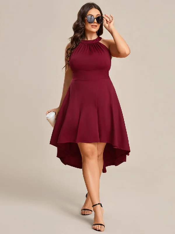 Halter Sleeveless Midi Wholesale Cocktail Dresses