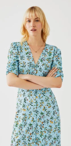 Marley Floral Blue Dress