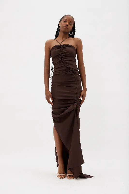 Meera Chocolate Dress