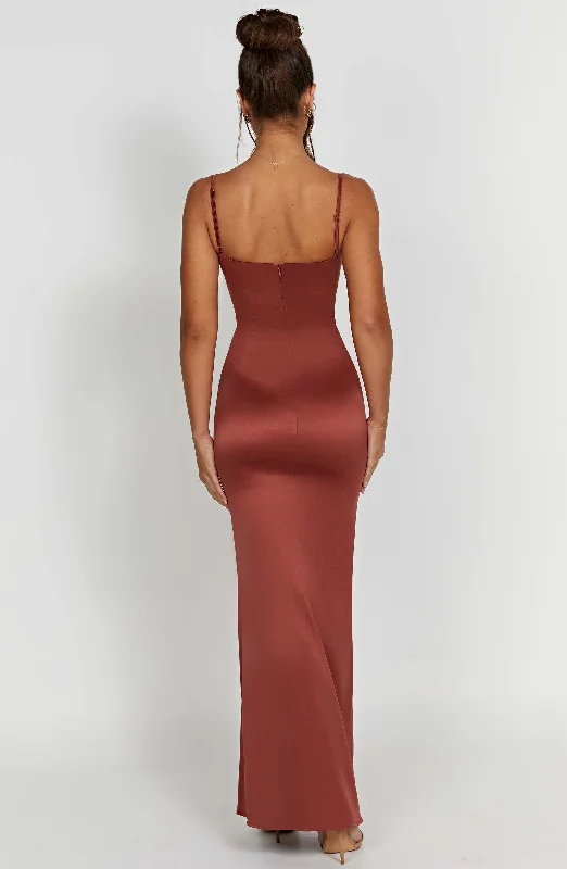 Onika Maxi Dress - Rust