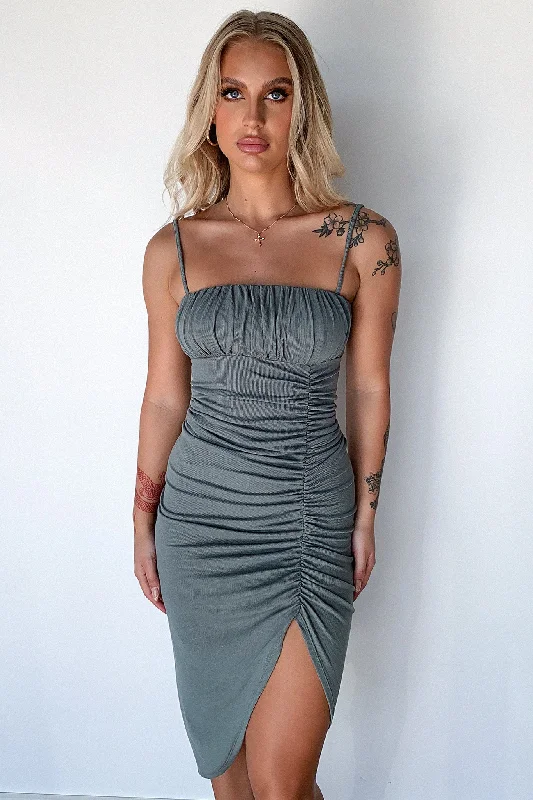 Sharna Dress - Khaki