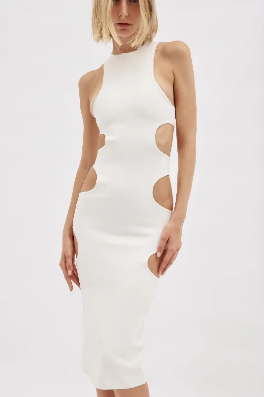 Star White Midi Dress