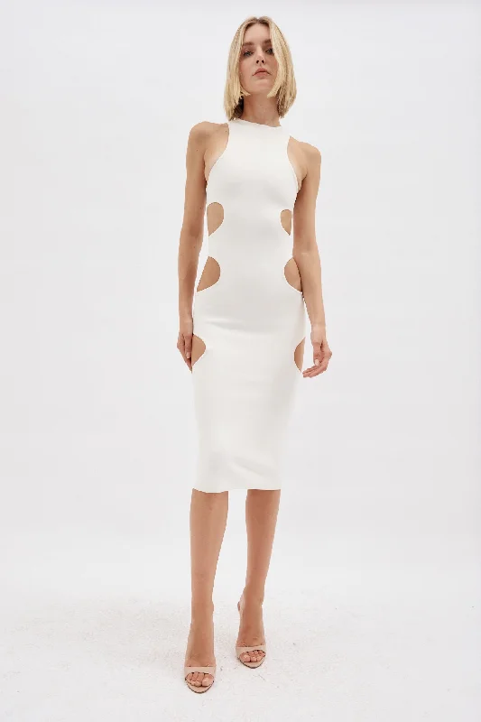 Star White Midi Dress