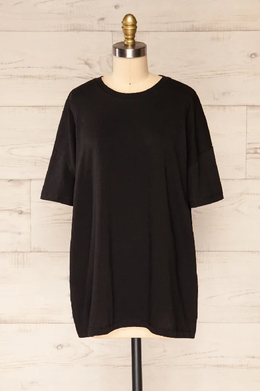 Alta Black | Oversized Cotton T-Shirt