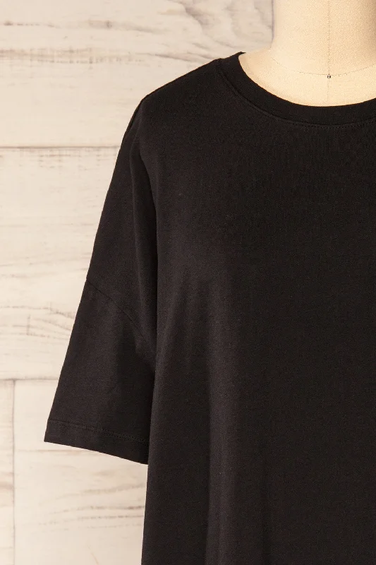 Alta Black | Oversized Cotton T-Shirt