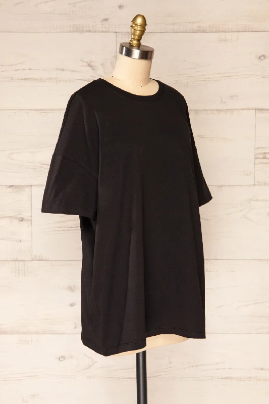 Alta Black | Oversized Cotton T-Shirt