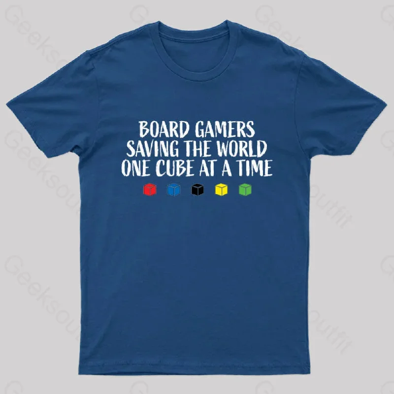 Board Gamers Saving the World Geek T-Shirt