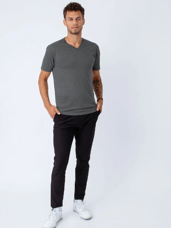 Carbon Grey V-Neck