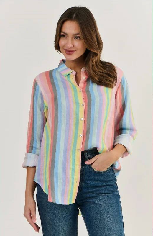 Enveloppe Striped Linen Shirt