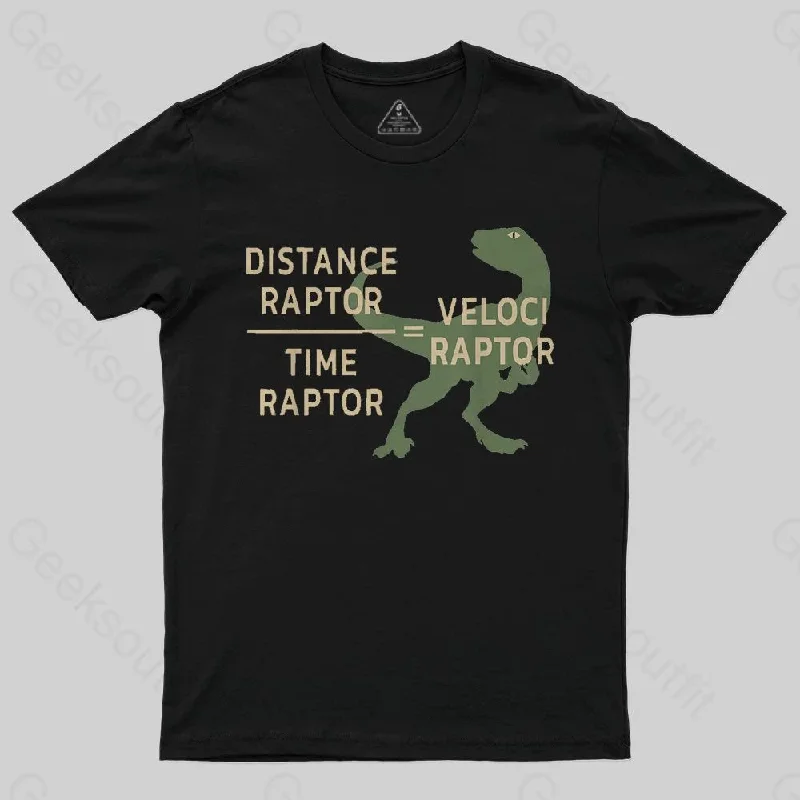 Equations Of Motion Science Velociraptor T-Shirt