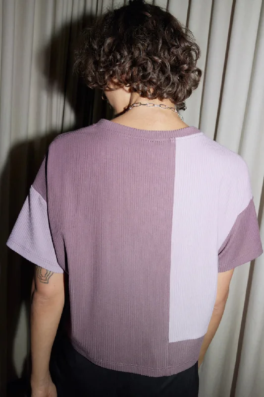 EVE GRAVEL - T-SHIRT SANFORD - AUBERGINE- AH24