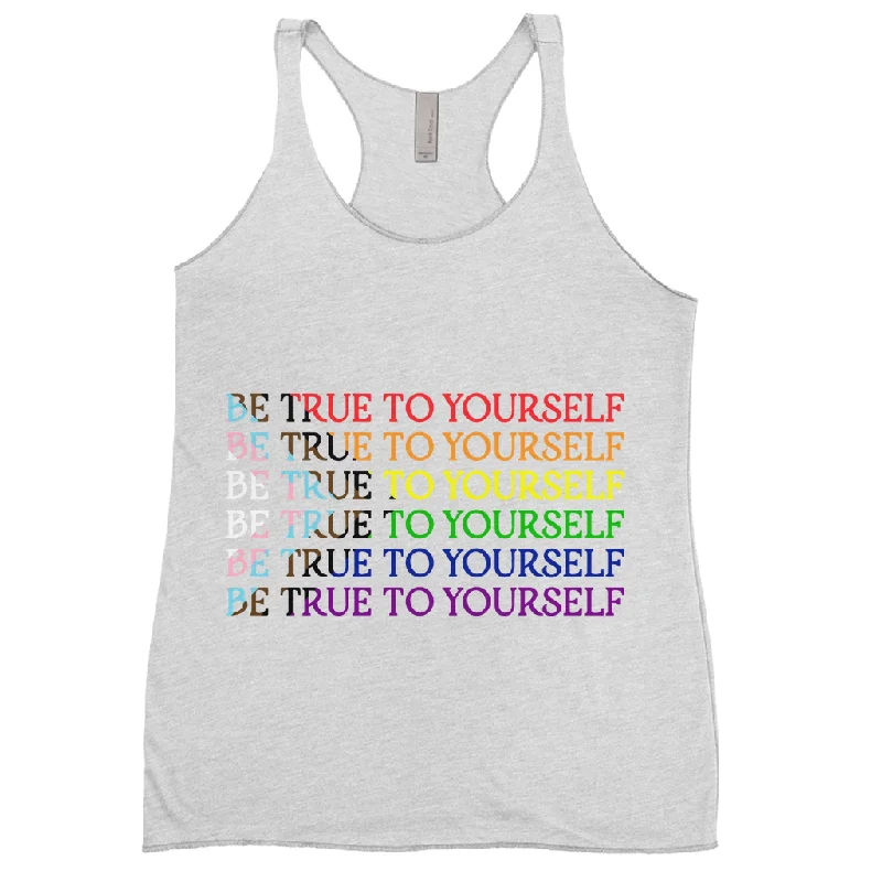 Funky Text Orientation Racerback Tank Tops | Next Level