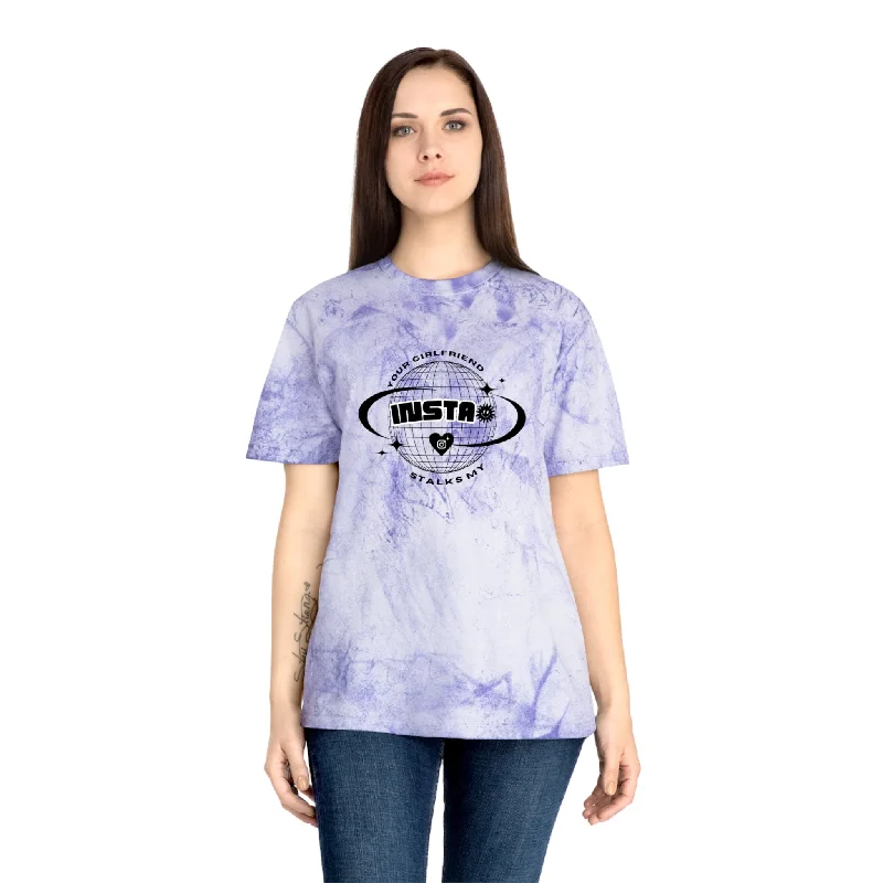 Hot Girl Instagram Tie-Dye Graphic Short Sleeve Tee