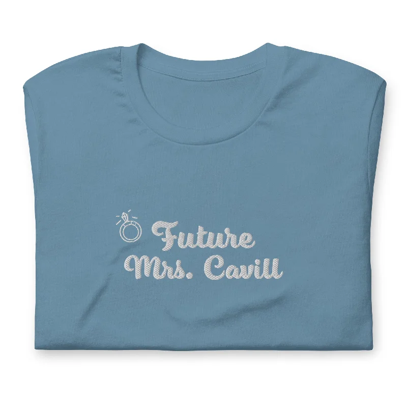 Hot Girl Mrs. Cavill Women's Embroidered Short Sleeve Tee