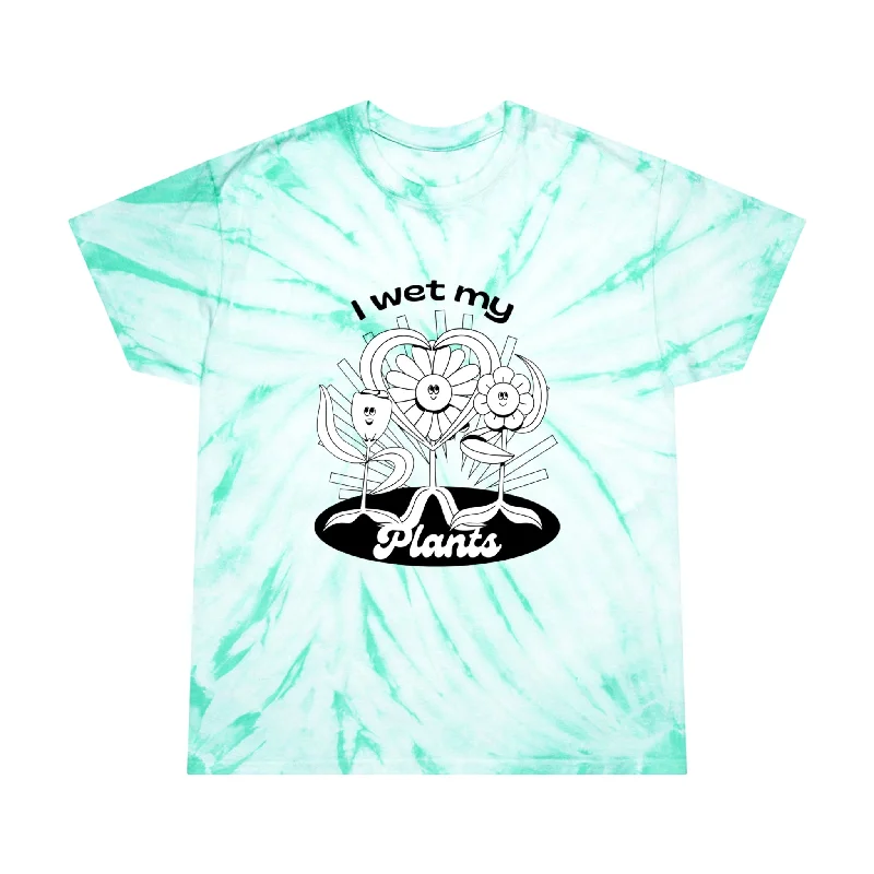 Hot Girl Plants Tie-Dye Graphic Short Sleeve Tee