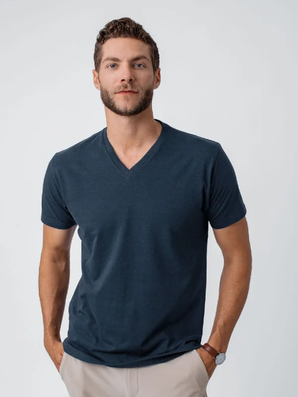 Indigo Blue V-Neck