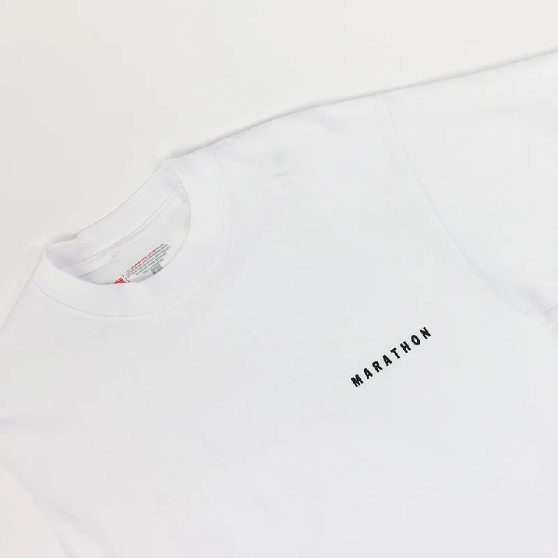 Marathon Signature Classic T-Shirt - White/Black