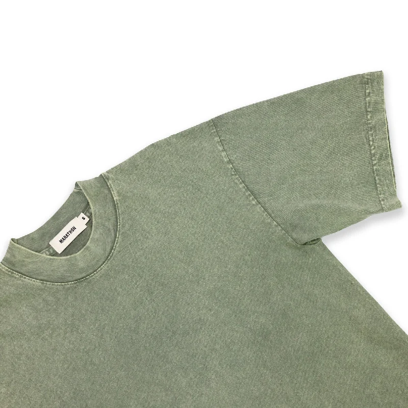 Marathon Ultra Leisure T-Shirt - Washed Matcha