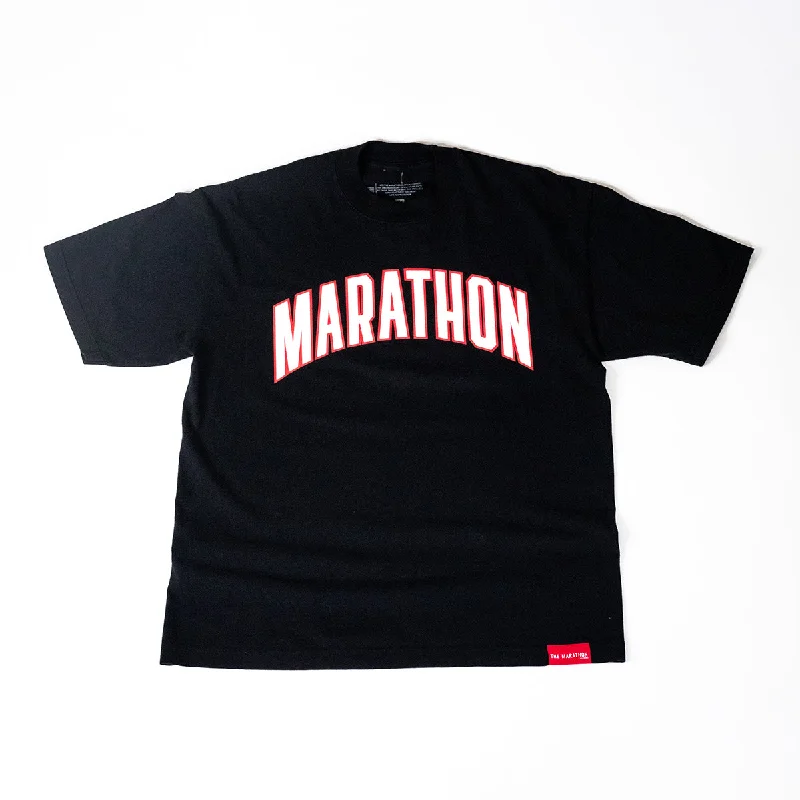 Marathon Varsity T-shirt - Black/White