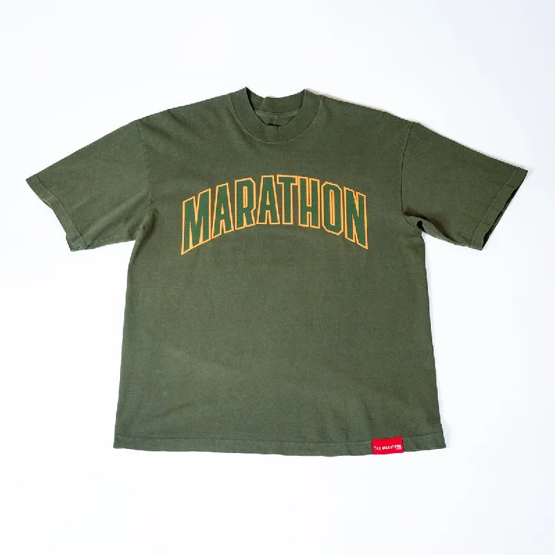 Marathon Varsity T-shirt - Olive/Olive