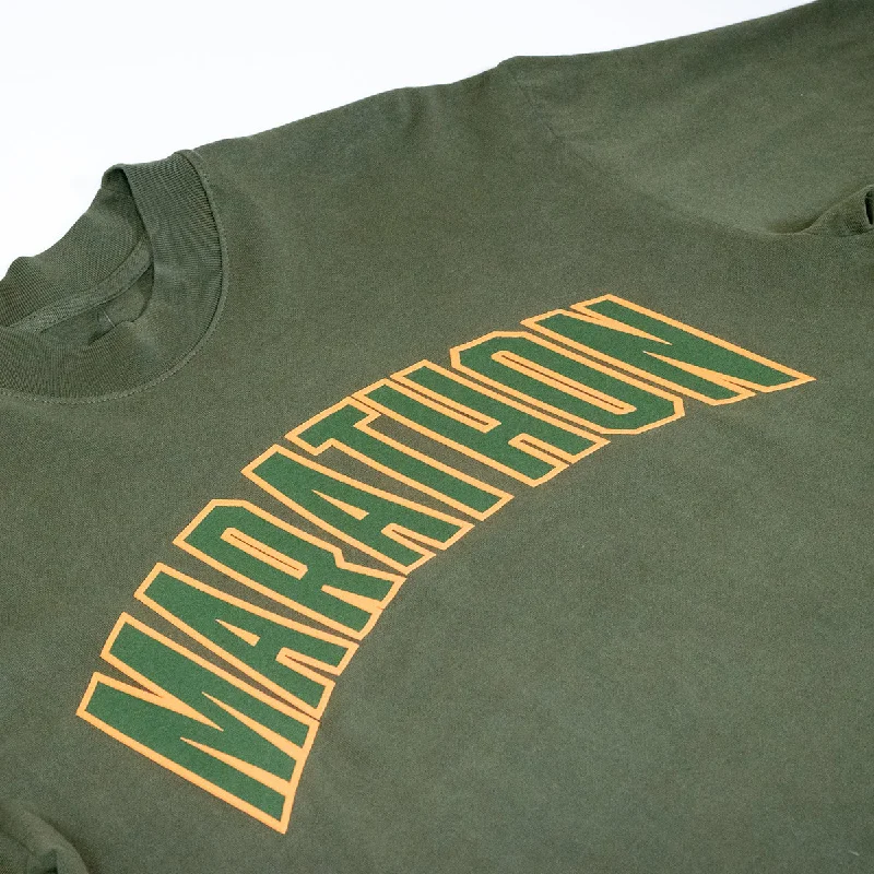 Marathon Varsity T-shirt - Olive/Olive