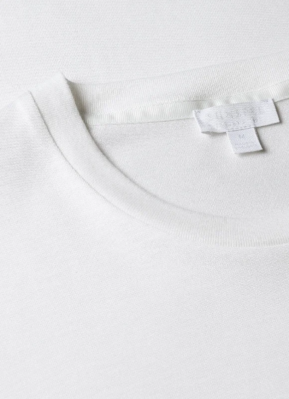 Men's Silk Cotton T-shirt in White