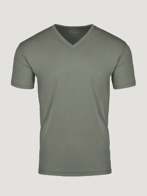 Mercury Green V-Neck