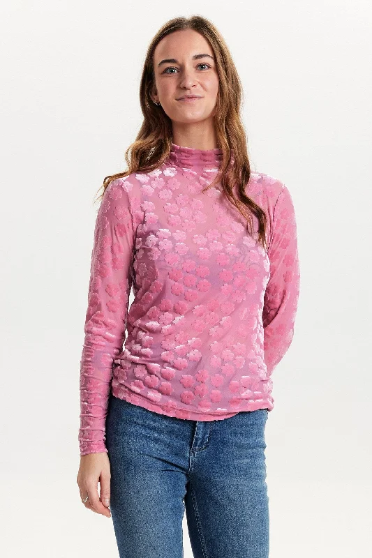 NUJOHANNA HIGH NECK - Pink Frosting