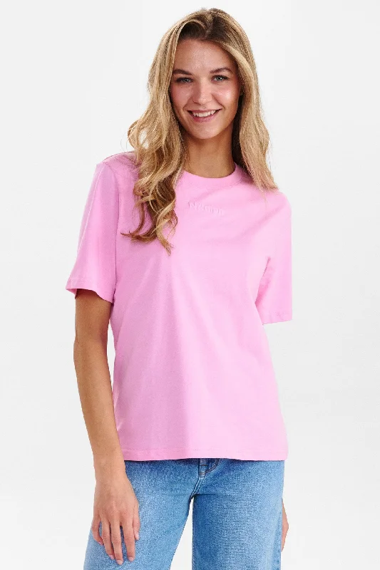 NUJUSTINE TEE - GOTS - Begonia Pink