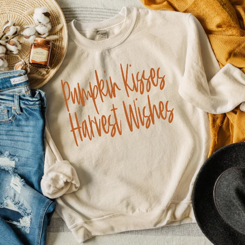 Pumpkin Kisses and Harvest Wishes  Sweatshirt