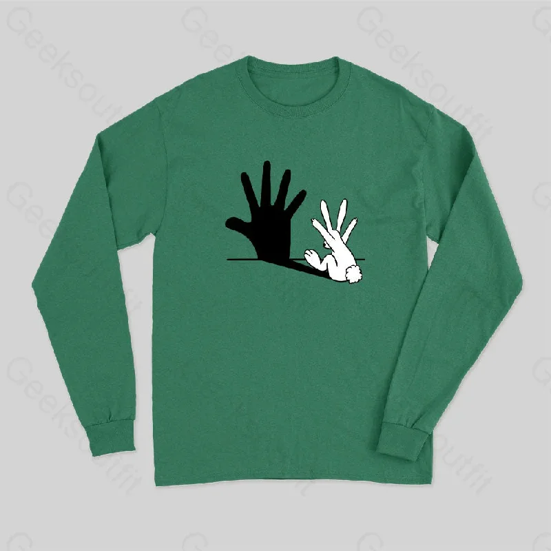 Rabbit Hand Shadow Funny T-Shirt