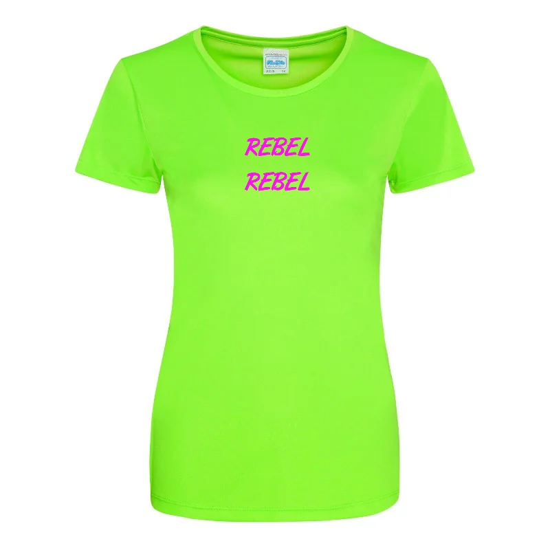 Rebel Rebel Neon Green Tee