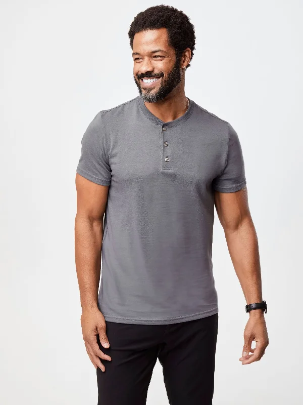 Slate Short Sleeve Henley