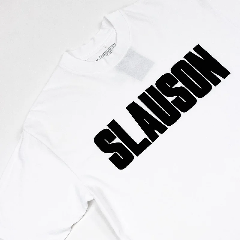 Slauson Block Print T-shirt - White / Black