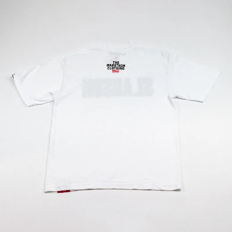 Slauson Block Print T-shirt - White / Black