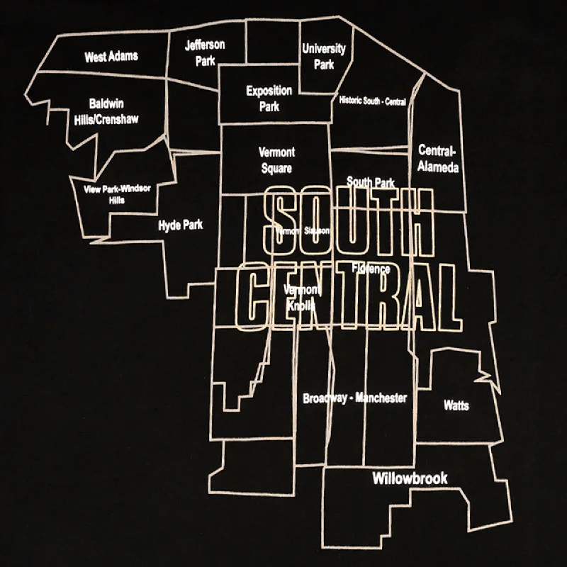 South Central State of Mind T-Shirt - Black/White