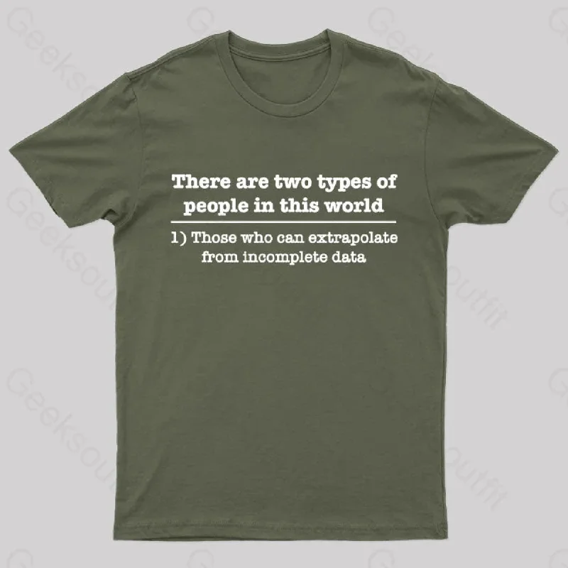 There Are Two Types of People in This World Nerd T-Shirt