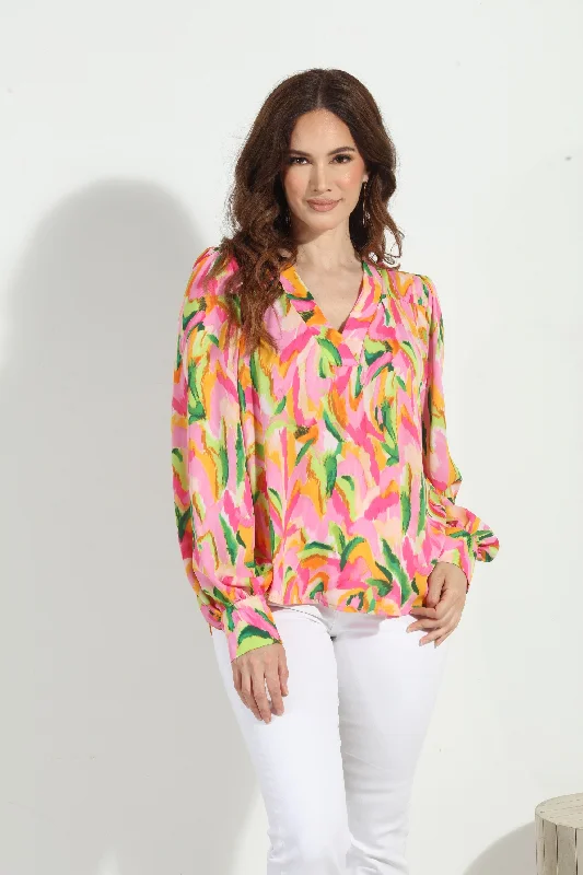 V Neck Politan Blouse