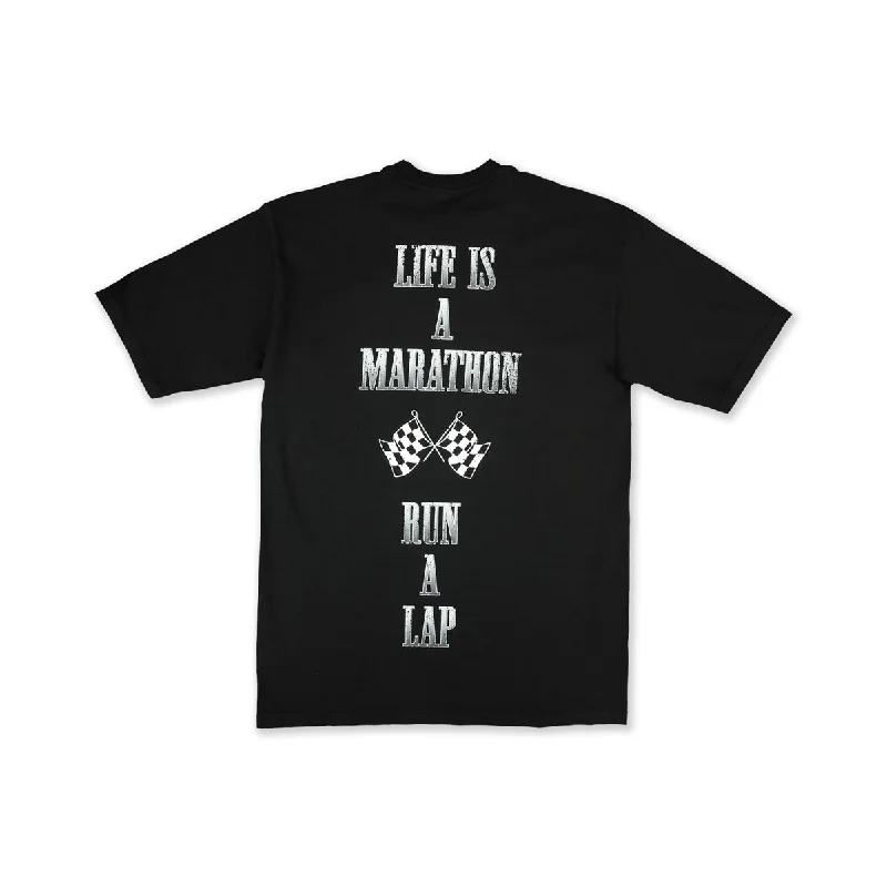 Vintage Mantra T-Shirt - Black/Silver